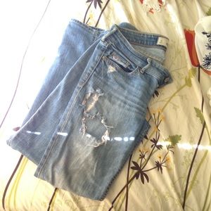 Ripped Hollister jeans