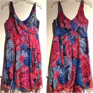 DONATED! Nanette Lepore Blue and pink floral dress
