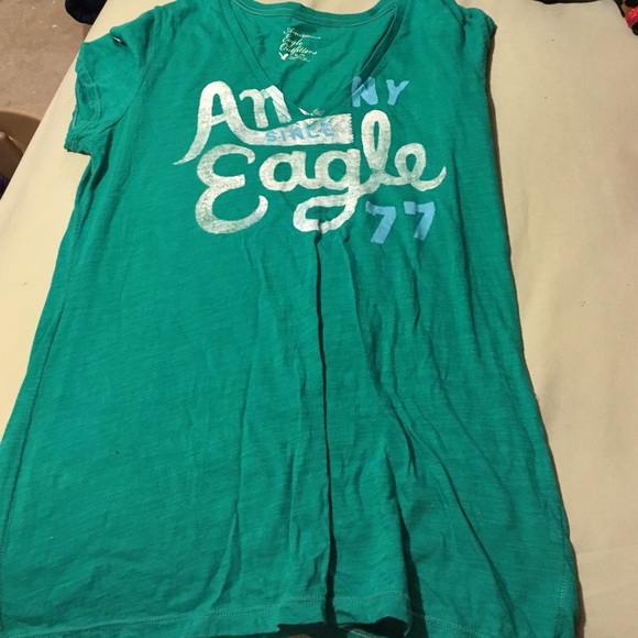 American Eagle tee. Teal.