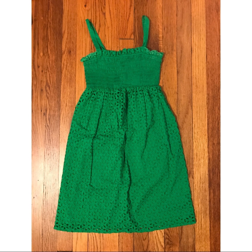 Green Eyelet Dress