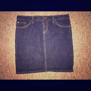 Gap 1969 dark denim skirt
