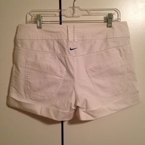 White Nikefit sport shorts.