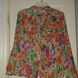Old Navy floral button down