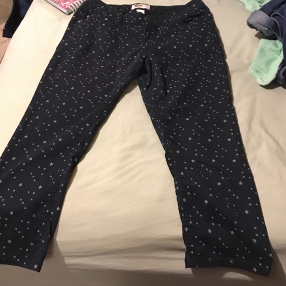 Star Navy Capris. Great for Fourth of July!