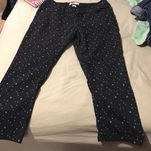 Star Navy Capris. Great for Fourth of July!