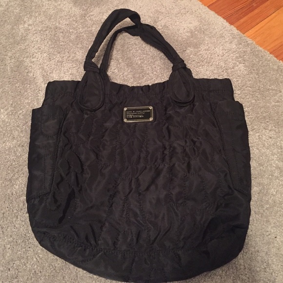 gently used marc jacobs black nylon tote - Picture 1 of 4