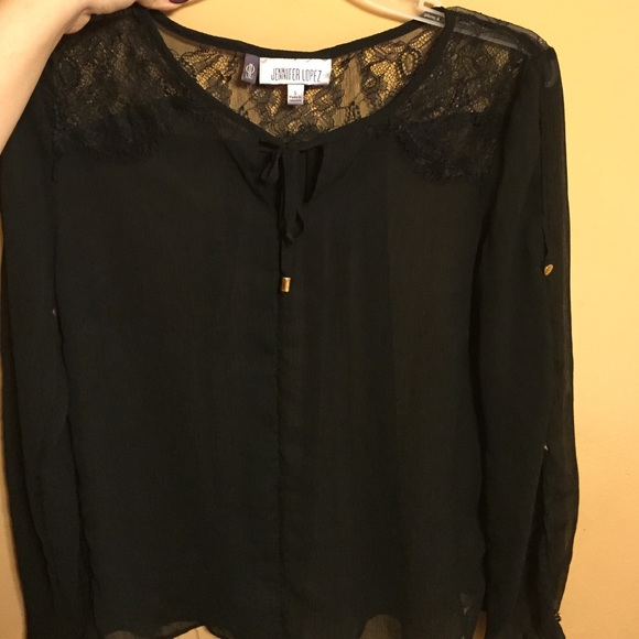 Black lace top