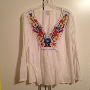 FINAL PRICE- Floral Mexican tunic.