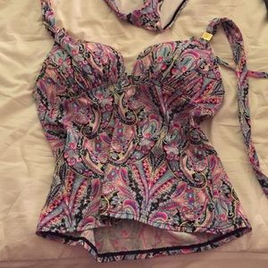 Victoria's Secret halter tankini top size L