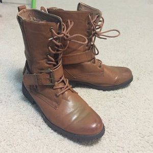 Forever 21 brown combat boots