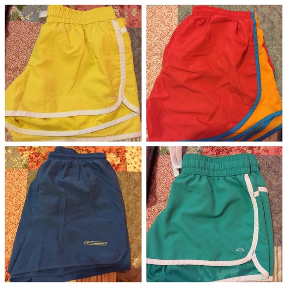Four pairs of running shorts