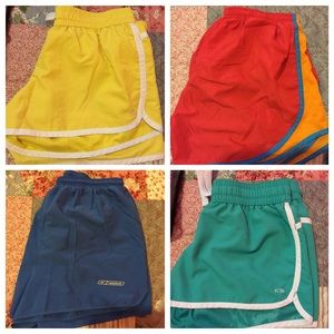 Four pairs of running shorts