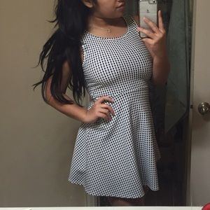 Checkered Flare Dress
