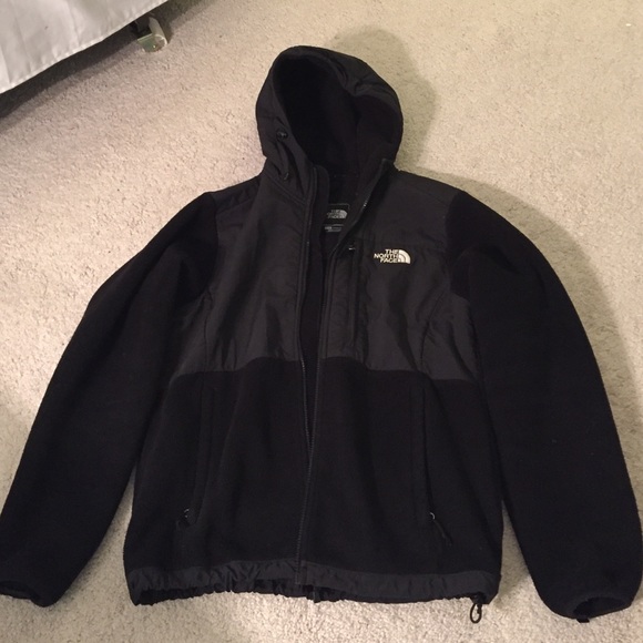 North Face fleece hooded jacket