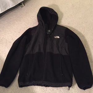 North Face fleece hooded jacket