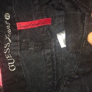 Guess distressed black jeans