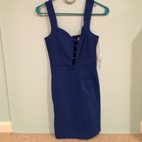 Blue Tight Dress - Picture 2 of 3