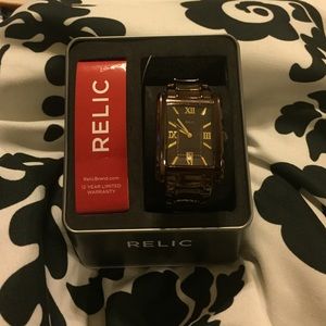 Relic Allen Stainless Steel Brown Ion Watch