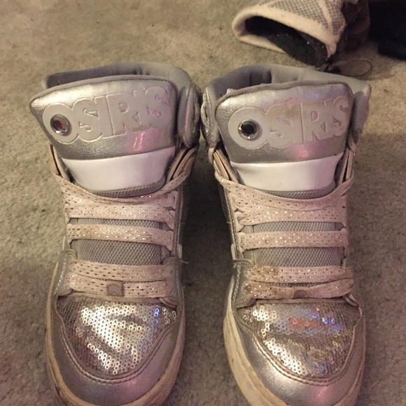 Osiris silver sequence sneakers size 7