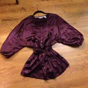 Wine colored blouse