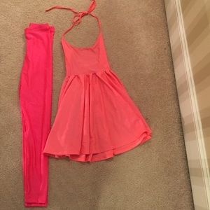 American Apparel Skater Dress and Leggings