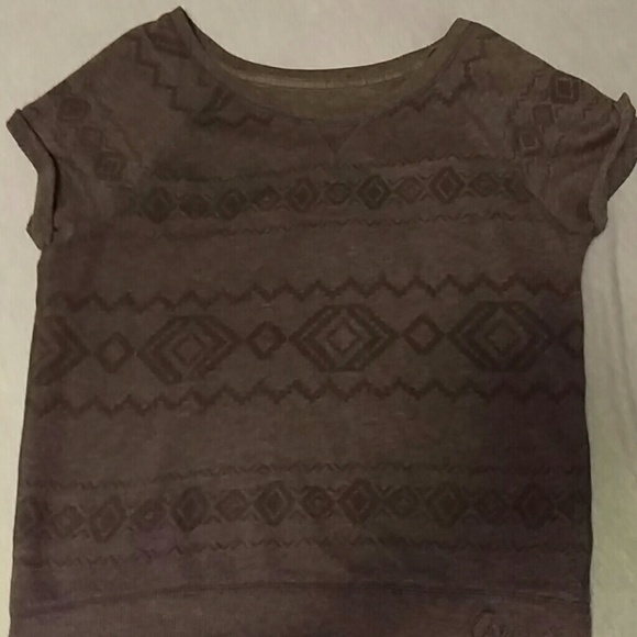 Aeropostale Blue Knit Print Tee