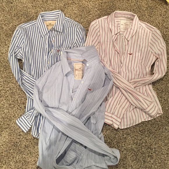 3 Hollister button ups