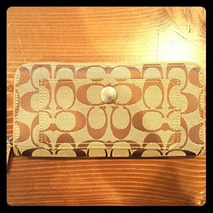 Caramel Coach Wallet