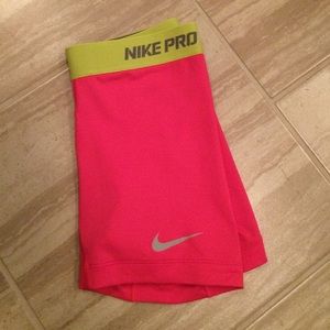 Nike pro core compression shorts.