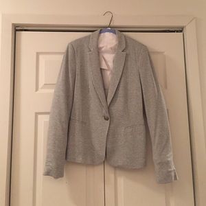 Zara Grey Jersey Material Blazer