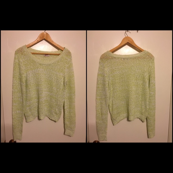 Lime green Arizona jeans sweater