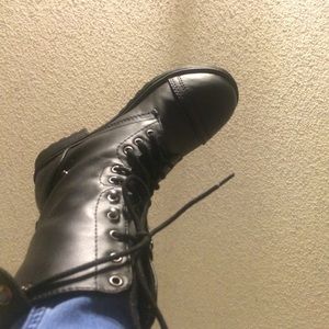 New Black combat boots