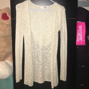 Cardigan with a hoodie