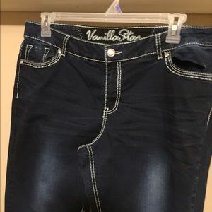 Dark blue vanilla star ankle jeans