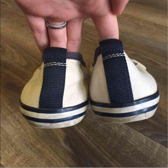 Tory Burch Slip On Sneaker Flats Navy Blue - Picture 2 of 4