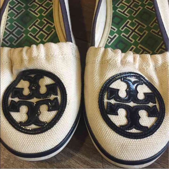 Tory Burch Slip On Sneaker Flats Navy Blue - Picture 4 of 4