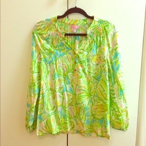 Lilly Pulitzer Elsa Top in Multi Elephant Ears