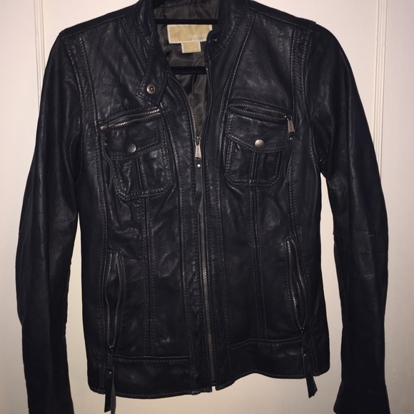 Michael Kors Black Leather Jacket!