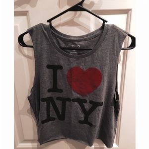 I Love New York Crop Top