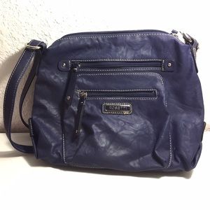 Rosetti Blue Pleather Purse