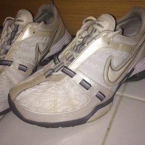 White & Grey Nike Training Running Shoes Size 9
