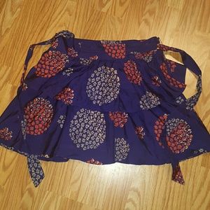 Deep purple tiered skirt