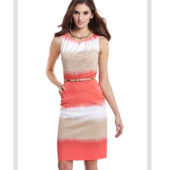 NINE WEST CORAL COMBO DRESS🌸