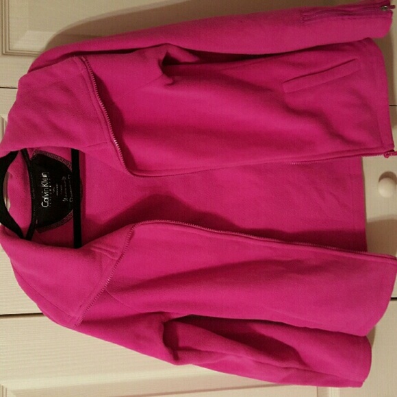 Calving Klein fleece pink jacket - Picture 2 of 4