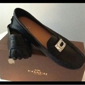 Coach leather loafers