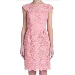 Shoshanna Pink Lace Cocktail Dress