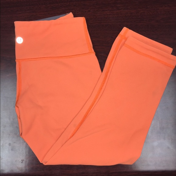 Lululemon Orange Grey Wunder Under Reversible