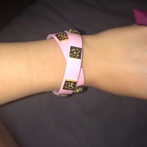 Pink and gold bracelet