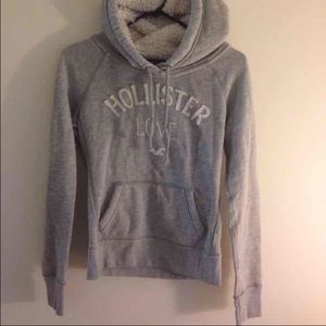 Sherpa lined hollister hoodie