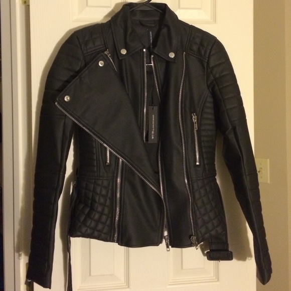 W118 by Walter Baker Jackets & Blazers - W118 by Walter baker faux leather Moto jacket xs